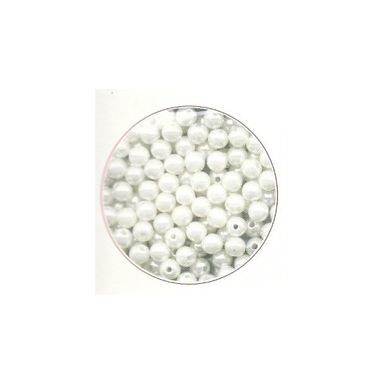 Perles blanches 3 mm