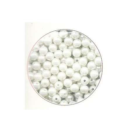 Perles blanches 3 mm