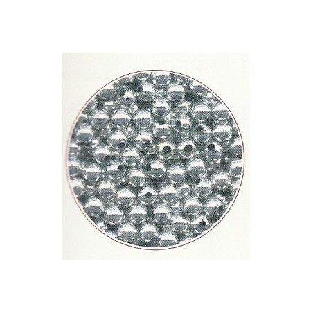 Perles nickelée 3 mm