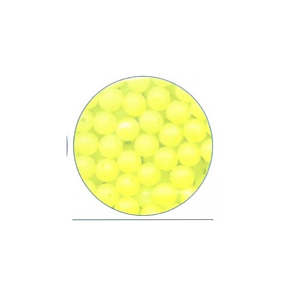 PERLE 5MM JAUNE FLUO