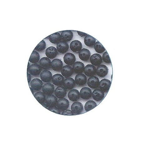 PERLE MOLLE NOIRE 6MM